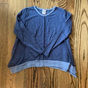 Long sleeve shirt with flare out sides